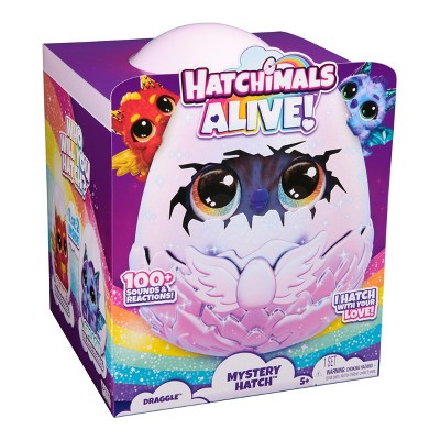 Hatchimals Alive Mystery Hatch Interactive Draggle with Mist, Lights & Sounds