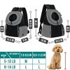 PetAmi Dog Front Carrier Backpack, Ventilated Adjustable Pet Cat Puppy, Hiking Camping Chest Travel Carrying Bag - 3 of 4