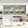 Double Glass Door Wall Cabinet With Detachable Shelves - 2 of 4