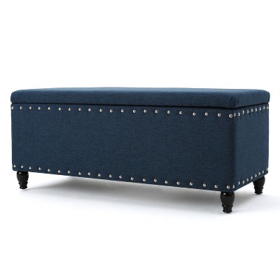 NicBex Storage Ottoman Bench for Bedroom,18.2 Inch Wide Modern Storage Bench with Birch Wood Legs,Ottoman for Living Room,Bedroom,Entryway