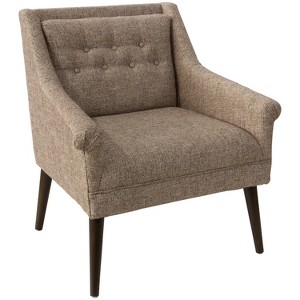 Hadley Button Tufted Chair Stone - Cloth & Co., Grey