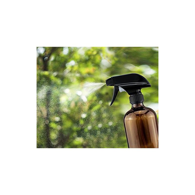 Cornucopia Brands 16oz Amber Glass Spray Bottles, 2pk; 3-Setting Sprayer Tops, 2 of 9