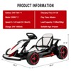 Kids Go Kart, Ride On Drift Kart with Dual 200W Motors, 24V Battery Powered Electric Drift Car, Outdoor 2-Speed Ride On Racing Toy - 2 of 4