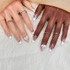 Vynxaria Clear Elegant Press-On Nails for Effortless Beauty Size M - 2 of 4