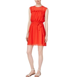 maison Jules Womens Swiss-Dot A-line Dress - 1 of 1