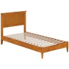 Atlantic Furniture Charlotte Twin XL Solid Wood Low Profile Platform Bed in Light Toffee - 4 of 4