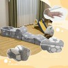 Hooseng Kids Couch, 5-in 1 Modular Sectional Toddler Playing Sofa, Multi-Combination Glow-in-The-Dark Climbing Blocks Toys - 4 of 4