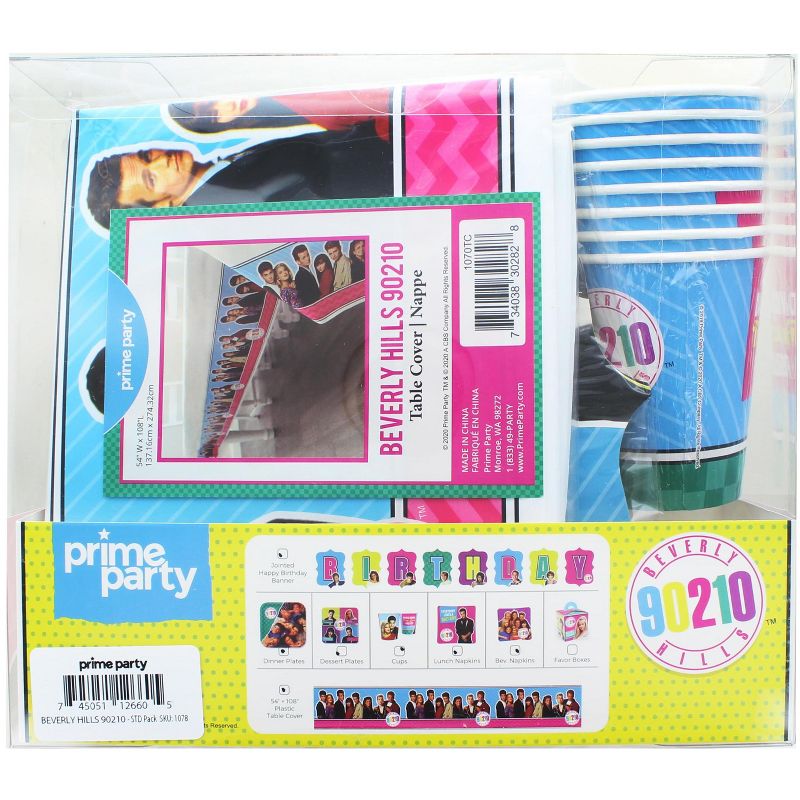 Prime Party 90210 Standard Party Pack | 58 Pieces | 8 Guests, 3 of 4