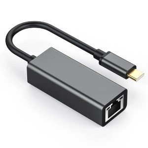 Sanoxy USB C to Ethernet Adapter RJ45 Ethernet Network LAN Gigabit 1000Mbps Laptop PC - 1 of 4