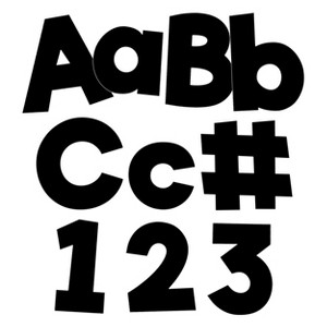Carson Dellosa Education 4in Black Combo Pack Bulletin Board Letters (219 pieces) - 1 of 4