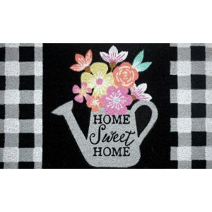 Briarwood Lane Coir Doormat 30x18 Colorful Watering Can Spring Natural Fiber For Spring Coir Doormat - 1 of 3