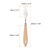 Unique Bargains Stainless Steel Pointy Wood Handle Painting Mixing Knife 4 Pcs - 2 of 4