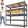 REIBII 48" W Garage Shelving Heavy Duty Storage Shelves 5 Tier Heavy Duty Shelving 3020LBS Adjustable Metal Shelves - 2 of 3