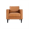 Home Imports Emporium Upholstered Chair, Loveseat and Sofa Set Combos for Living Room in Tan, Leather - 3 of 4