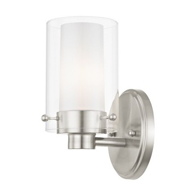 Livex Lighting Manhattan 1 - Light Vanity in  Brushed Nickel