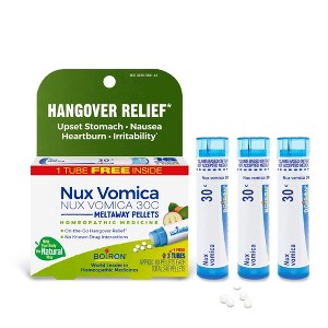 Nux Vomica 30C 3 MDT by Boiron Homeopathic Medicine For Hangover Relief  -  3 Tubes Pellet - 1 of 4