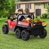 24V 4WD Electric Ride On Dump Truck with Remote Control | 2 Seaters Kids Ride On Car | Music Player&LED Lights | Birthday Gift for Ages 3+ - 3 of 4
