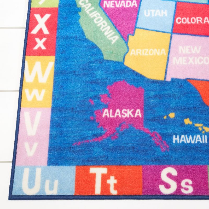Eric Carle USA Map Area Kids&#39; Rug (6&#39;6&#34;x9&#39;5&#34;) - Home Dynamix, 6 of 12