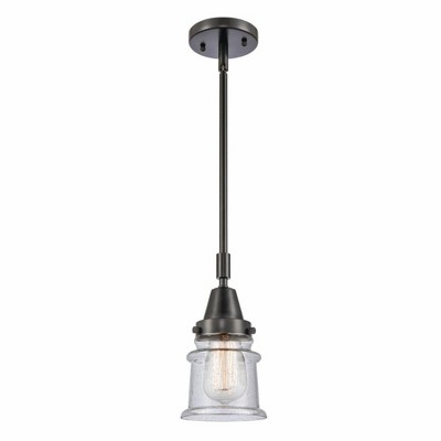 Canton - 1 Light Stem Hung Mini Pendant In Industrial Style-11.13 Inches Tall and 6.5 Inches Wide