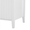 Featured Three-door Storage Cabinet With Metal Handles, Suitable For Corridors, Entrances, Living Rooms, And Study Rooms - 2 of 4