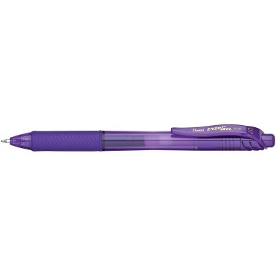 Pentel EnerGel-X Retractable Liquid Gel Pen, 0.7 mm, Violet, pk of 12