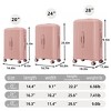 20"/24"/28" 3 pcs/set in ABS Spinner Wheel Luggage, Modern Carry on Suitcase, Matching Color, TSA Combination Lock - 2 of 4