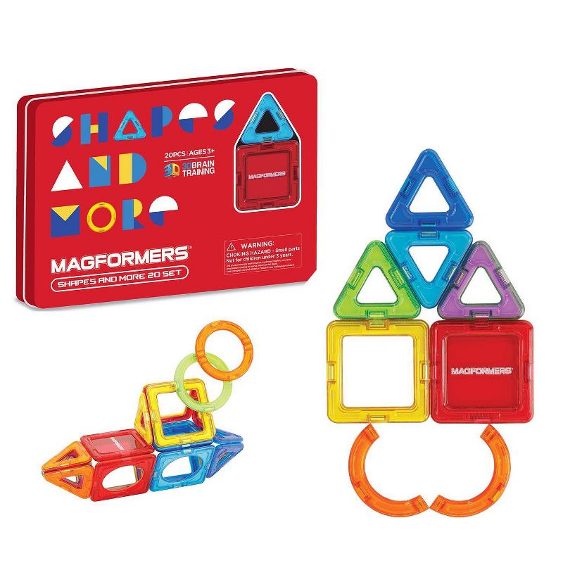 Magformers Shapes and More 20pc, 1 of 9