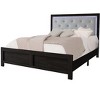 Okak Luxury Style Queen/King Button Tufted Bedroom Bed Frame with PU Upholstered Headboard,Modern Soft Bed No Box Spring Needed - 2 of 4