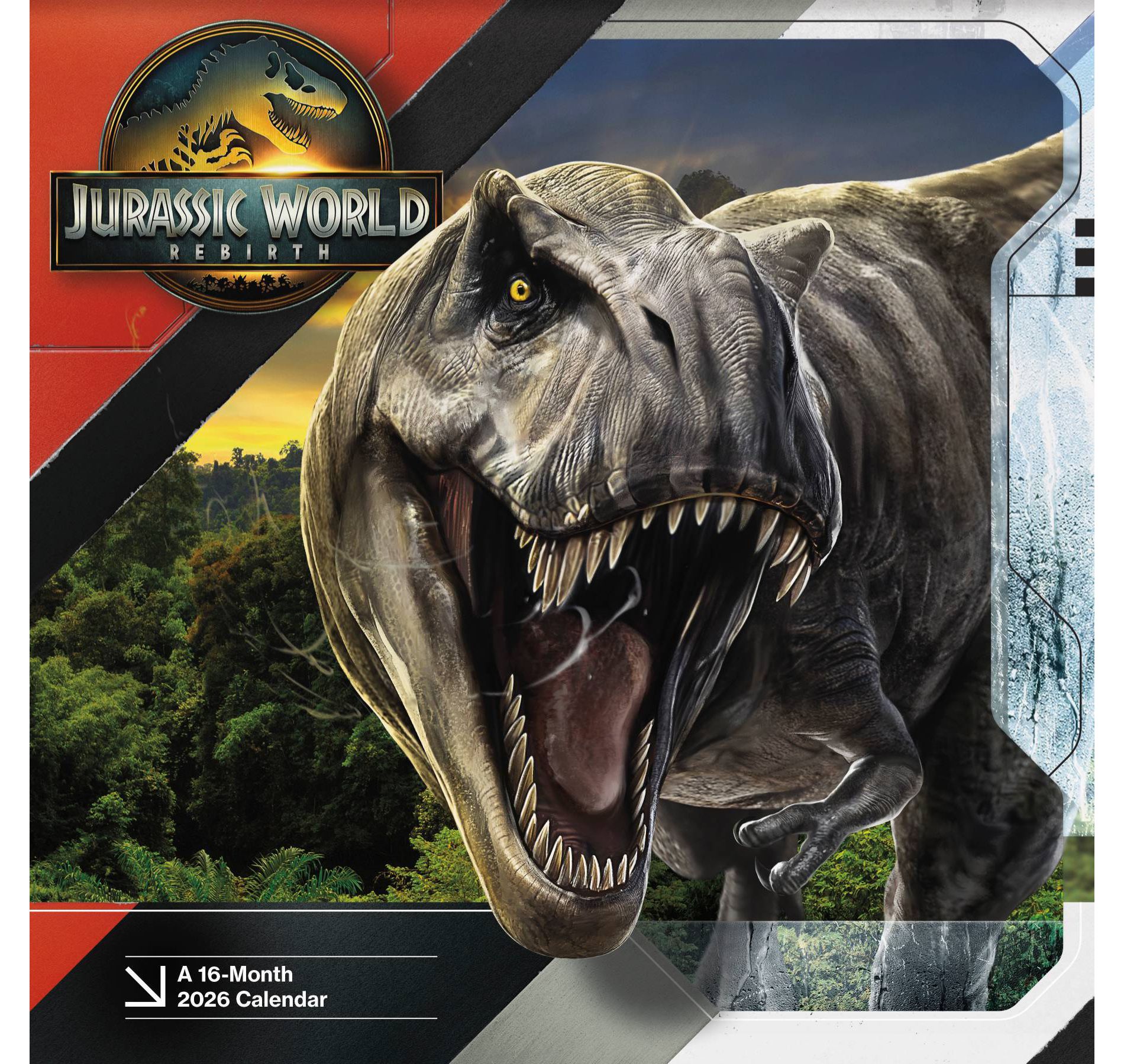 Trends International 2026 Jurassic World 4 12"x12" Wall Calendar