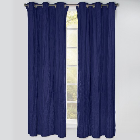 50 X84 Blackout Grommet Curtain Panels Navy Blue Crayola Target