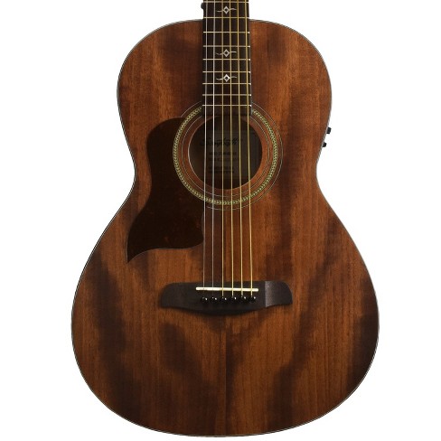 Sawtooth Mahogany Series Left-Handed Solid Mahogany Top Acoustic-Electric  Parlor Guitar