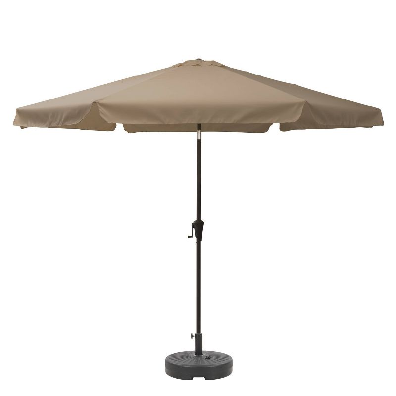 10' Tilting Market Patio Umbrella with Base - CorLiving, 1 of 7