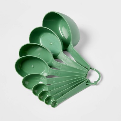 Measuring Spoons/Cups Set Green - Room Essentials™