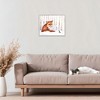 Stupell Industries Meeting of Fox And Sparrow Framed Giclee Art, Gray, 14" x 11" - 3 of 4