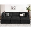 Belffin 6-Seater Sleeper Sectional - Convertible Cloud Couch with Storage & Plush Corduroy - 4 of 4