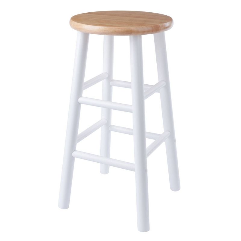 2pc 24&#34; Huxton Counter Height Barstools Natural/White - Winsome, 3 of 12