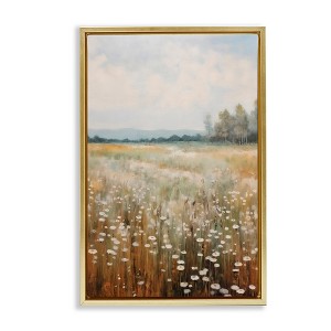 Stupell Industries A Field Of Wildflowers Floating Frame Canvas Art - 1 of 4