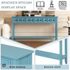 CAVINAS Rustic Console Table with 4 Drawers and Bottom Shelf for Storage,60 inch Entryway Table for Living Room,Hallway - 4 of 4
