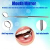 YEVYO 6 Pcs Teeth Picking Tools Teeth Cleaning Kit - Dental Tools with Dental Pick, Tartar Scraper, Plaque Remover, Mirror, Tweezers for Home Use - 3 of 4