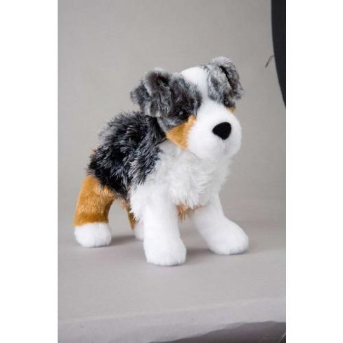 Douglas Cuddle Toy Plush Australian Shepherd Dog Puppy 7 Brown Gray White