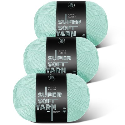 Soft Crochet Yarn Set In Macaron Colors - 6pcs, 4-ply Medium Thickness Acrylic Yarn * Crocheting Blankets, Bags, Hats, Scarves, Gloves, And Small Craft Projects, Each 50g/141 Yards