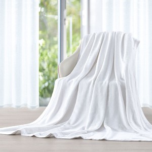 Egyptian Linens 100% Cotton 2-Ply Sheet Blanket/Throw - 1 of 4
