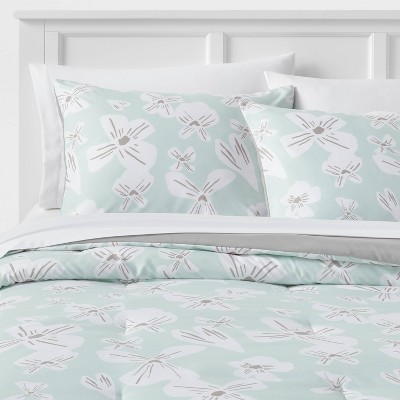 Room Essentials Twin Bed Sheet Set Mint Green Flat, Fitted, One Pillowcase  New