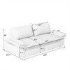 SKRAN 73.2" Queen Pull Out Sofa Bed, 3 in 1 Convertible Sleeper Couch, Velvet Loveseat with Cushions and  2 Pillows for Living Room - 4 of 4