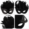 Unique Bargains Sequined Feathers Party Mask 1 Pc - 3 of 4