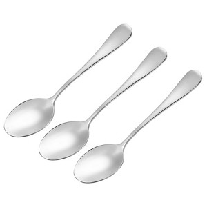 Unique Bargains 410 Stainless Steel Home Kitchen Restaurant Spoons 3 Pcs - 1 of 4