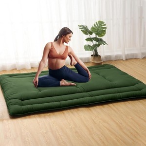Nasitip Futon Mattress, Japanese Floor Mattress Foldable Tatami Mat, Roll Up Floor Bed Mattress/ Floor Play Mat, for Dorm House Guest - 1 of 4
