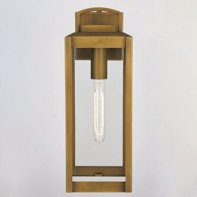 Kinzie Vintage Brass Gold Dimmable Outdoor Wall Sconce