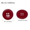 Unique Bargains Resin Snap Fastener Round Flat 4-Hole Sewing Buttons 10 Pcs - 2 of 4