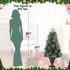 Christmas Tree with 78 Multi-Color  Lights, 3 Ft Pre-Lit Artificial Christmas Decoration - 2 of 4
